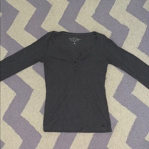 Long Sleeve Gray Shirt Size S w/ Buttons